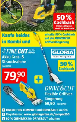 Bauhaus GLORIA Akku Gras- & Strauchschere Angebot