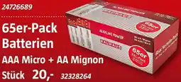 Bauhaus 65er-Pack Batterien Angebot