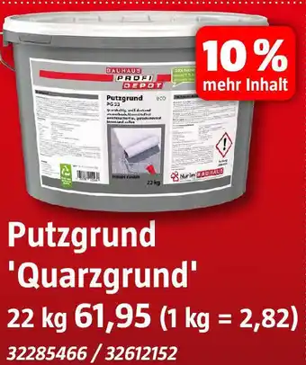 Bauhaus Putzgrund 'Quarzgrund' Angebot