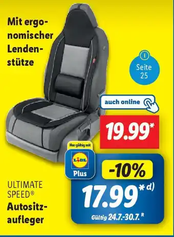 Lidl ULTIMATE SPEED Autositz- aufleger Angebot