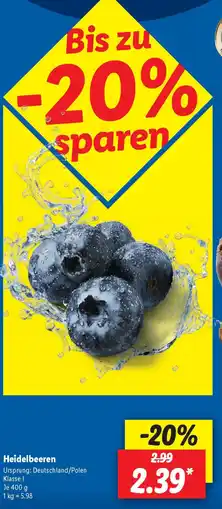Lidl Heidelbeeren Angebot