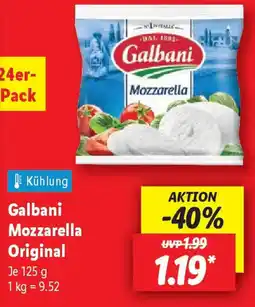 Lidl Galbani Mozzarella Original Angebot