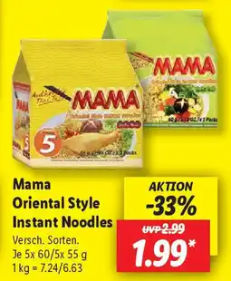 Lidl Mama Oriental Style Instant Noodles Angebot