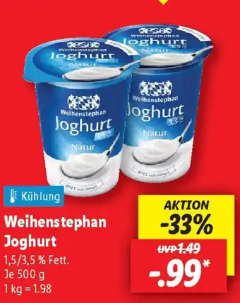 Lidl Weihenstephan Joghurt Joghurt Angebot