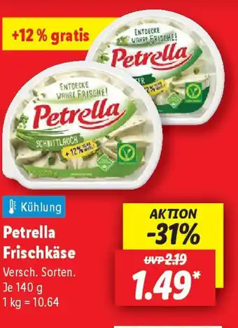 Lidl Petrella Frischkäse Angebot