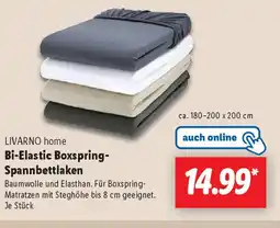Lidl LIVARNO home Bi-Elastic Boxspring- Spannbettlaken Angebot