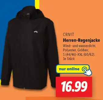 Lidl CRIVIT Herren-Regenjacke Angebot