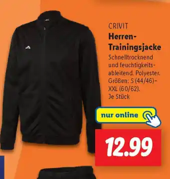 Lidl CRIVIT Herren- Trainingsjacke Angebot