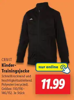Lidl CRIVIT Kinder- Trainingsjacke Angebot