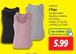 Lidl esmara 2 Tops Angebot
