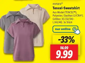 Lidl esmara Tencel-Sweatshirt Angebot
