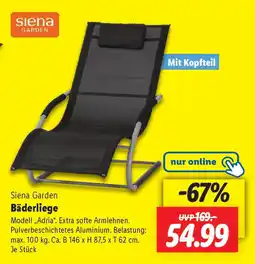 Lidl Siena Garden Bäderliege Angebot