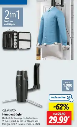 Lidl CLEANMAXX Hemdenbügler Angebot
