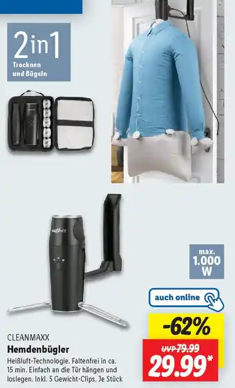 Lidl CLEANMAXX Hemdenbügler Angebot