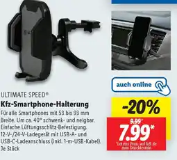 Lidl ULTIMATE SPEED Kfz-Smartphone-Halterung Angebot