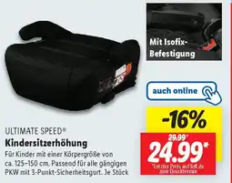 Lidl ULTIMATE SPEED Kindersitzerhöhung Angebot