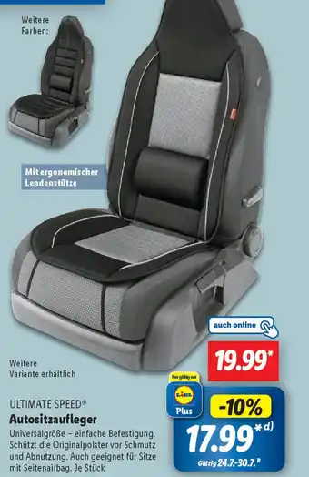 Lidl ULTIMATE SPEED Autositzaufleger Angebot