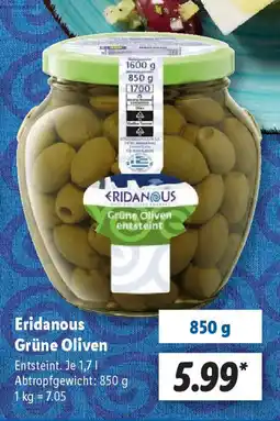 Lidl Eridanous Grüne Oliven Angebot
