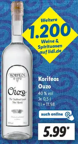 Lidl Korifeos Ouzo Angebot