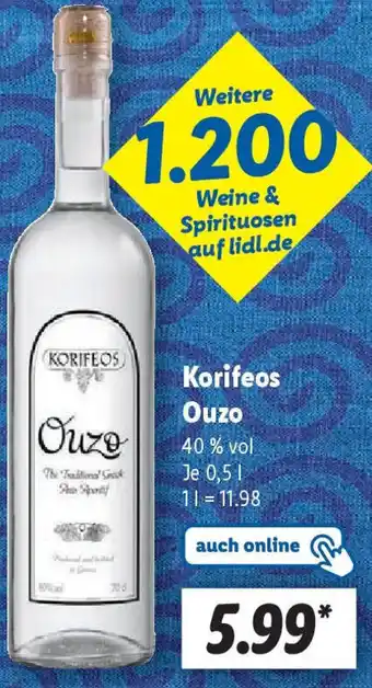 Lidl Korifeos Ouzo Angebot