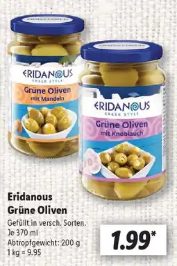 Lidl Eridanous Grüne Oliven Angebot