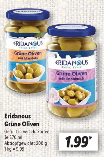Lidl Eridanous Grüne Oliven Angebot