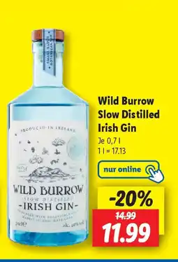 Lidl Wild Burrow Slow Distilled Irish Gin Angebot
