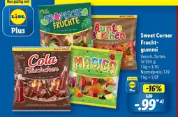 Lidl Sweet Corner Frucht- gummi Angebot