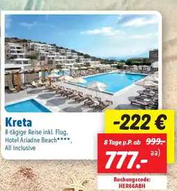 Lidl Kreta 8-tägige Reise inkl. Flug Angebot