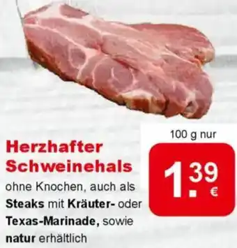 CAP Markt Herzhafter Schweinehals Angebot