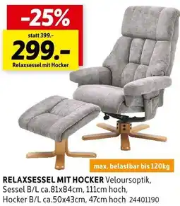SCONTO Relaxsessel mit Hocker Angebot