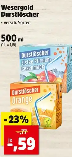 Thomas Philipps Wesergold durstlöscher eistee pfirsich-geschmack Angebot