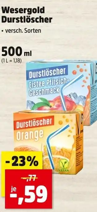 Thomas Philipps Wesergold durstlöscher eistee pfirsich-geschmack Angebot