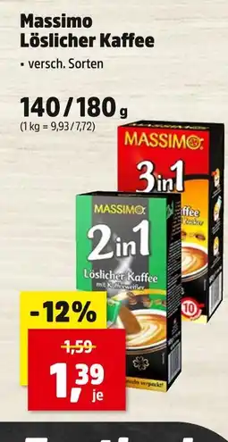 Thomas Philipps Massimo löslicher kaffee 2 in 1 Angebot