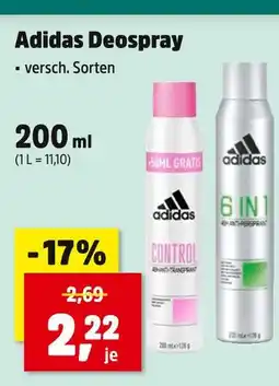 Thomas Philipps Adidas control deospray Angebot
