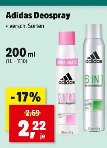 Thomas Philipps Adidas control deospray Angebot
