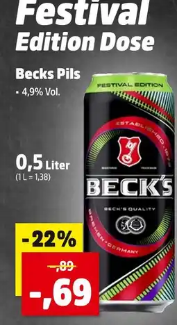 Thomas Philipps Beck's becks pils festival edition dose Angebot