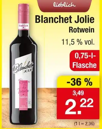 Zimmermann Blanchet jolie rotwein Angebot