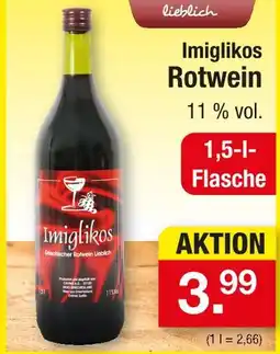 Zimmermann Imiglikos rotwein Angebot