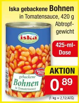 Zimmermann Iska gebackene bohnen Angebot