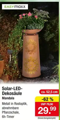 Zimmermann Easymaxx solar-led-dekosäule mandala Angebot