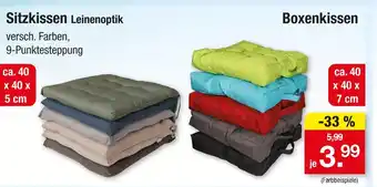 Zimmermann Sitzkissen Angebot