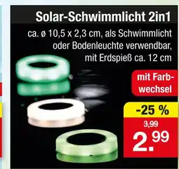 Zimmermann Solar-schwimmlicht 2in1 Angebot