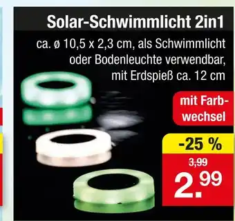 Zimmermann Solar-schwimmlicht 2in1 Angebot