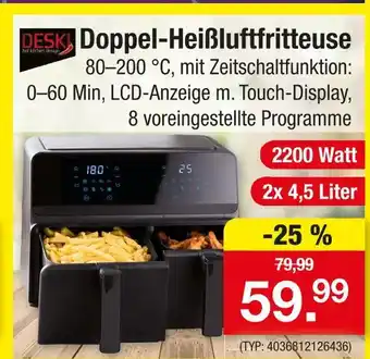 Zimmermann Deski doppel-heißluftfritteuse Angebot