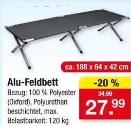 Zimmermann Alu-feldbett Angebot