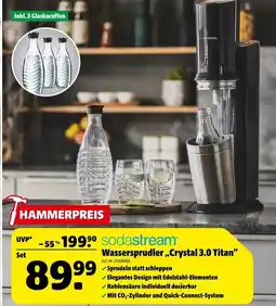 Hagebau Sodastream wassersprudler crystal 3.0 titan Angebot