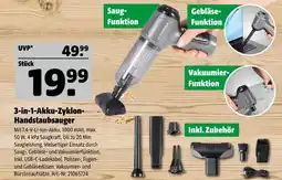 Hagebau Cleanmaxx 3-in-1-akku-zyklon-handstaubsauger Angebot