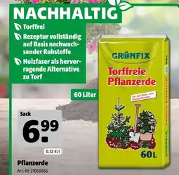 Hagebau Grünfix torffreie pflanzerde Angebot