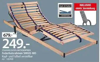 Zurbrüggen Federholzrahmen sirius mo Angebot
